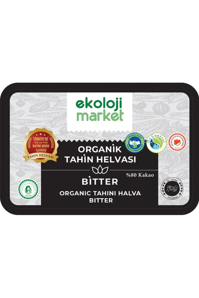 Organik Glutensiz Şekersiz Tahin Helvası Bitter 200 gr