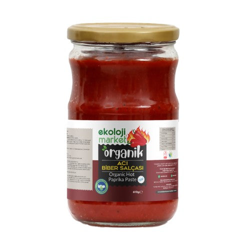 Organik Glutensiz Acı Biber Salçası Tuzsuz 610 gr