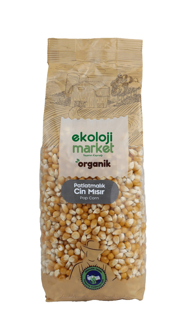 Organik Glutensiz Patlatmalık Cin Mısır 750 gr