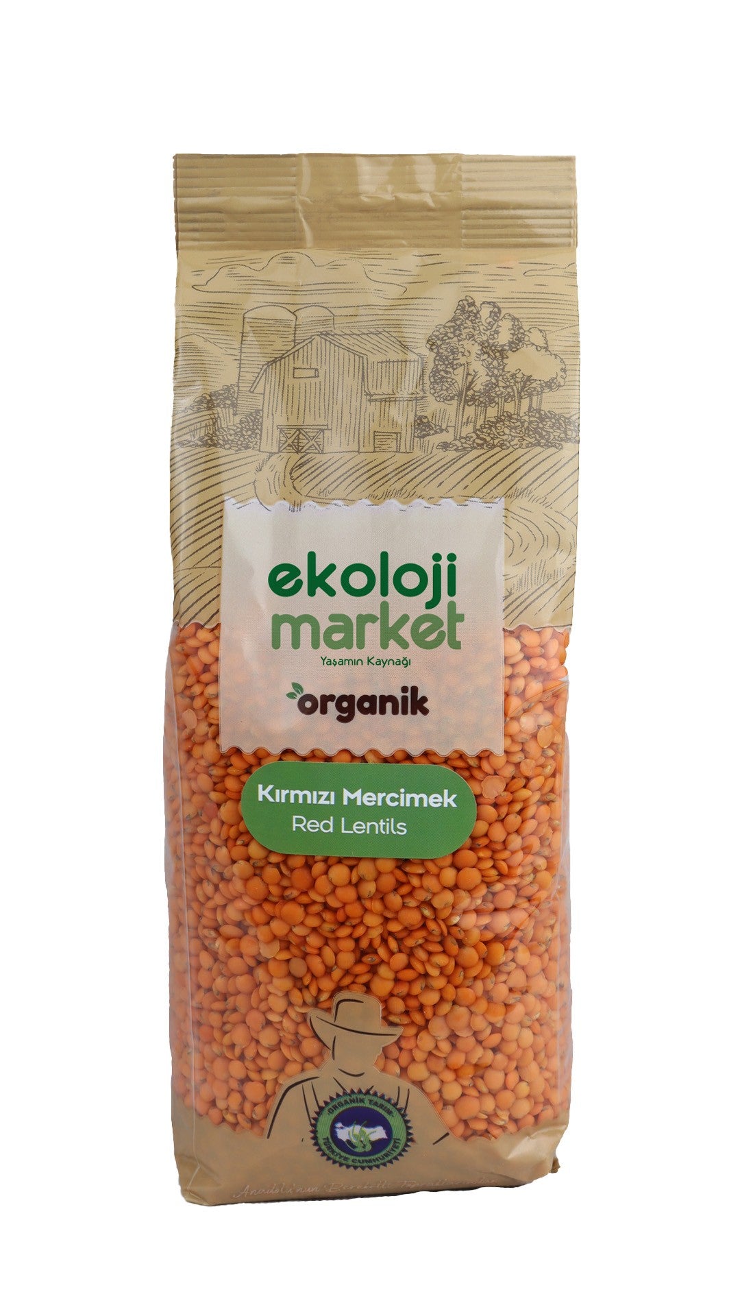 Organik Glutensiz Kırmızı Mercimek 750 gr