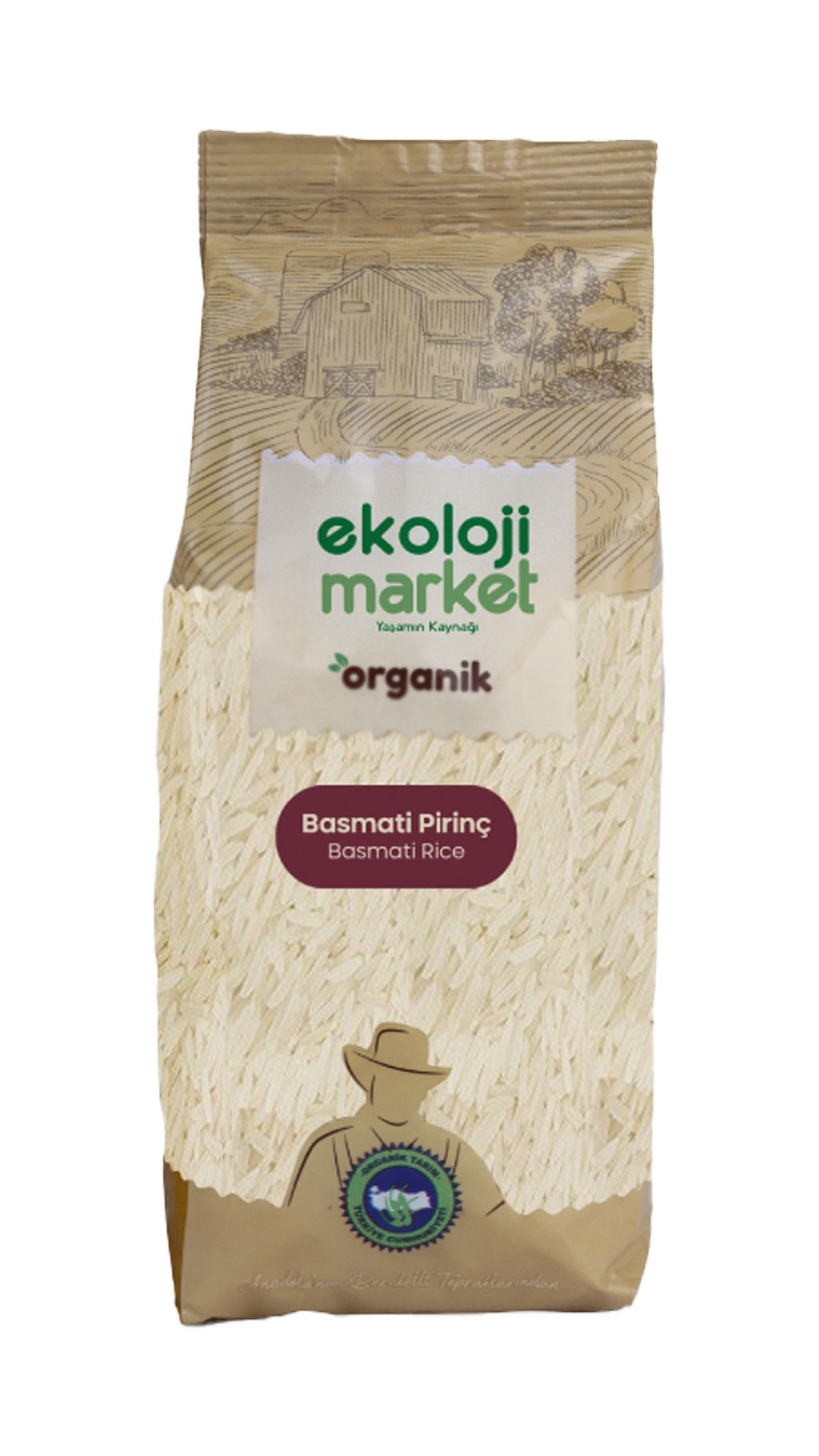 Organik Glutensiz Basmati Pirinç 750 gr