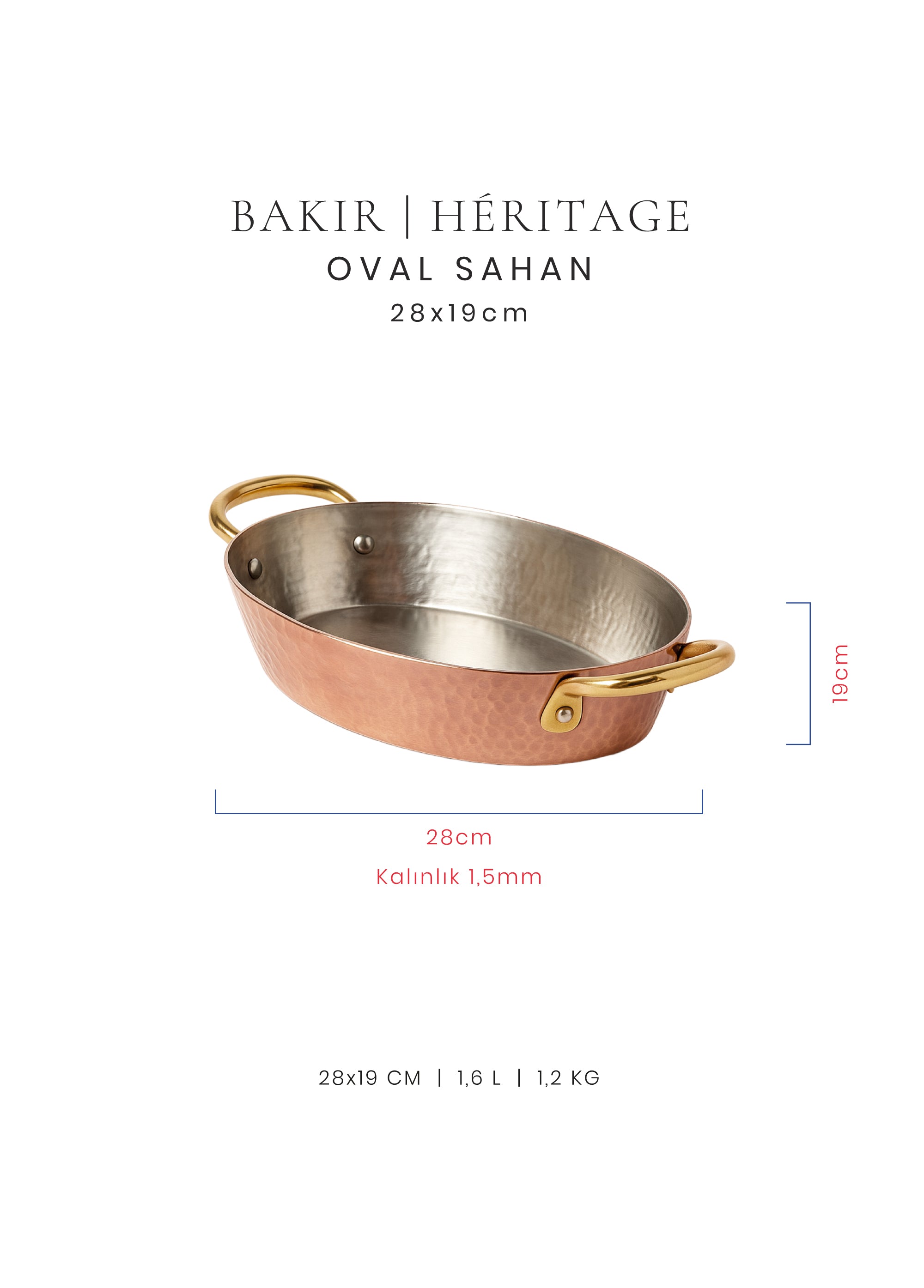 Voeux Dövmeli Oval Sahan - Bakır - Héritage