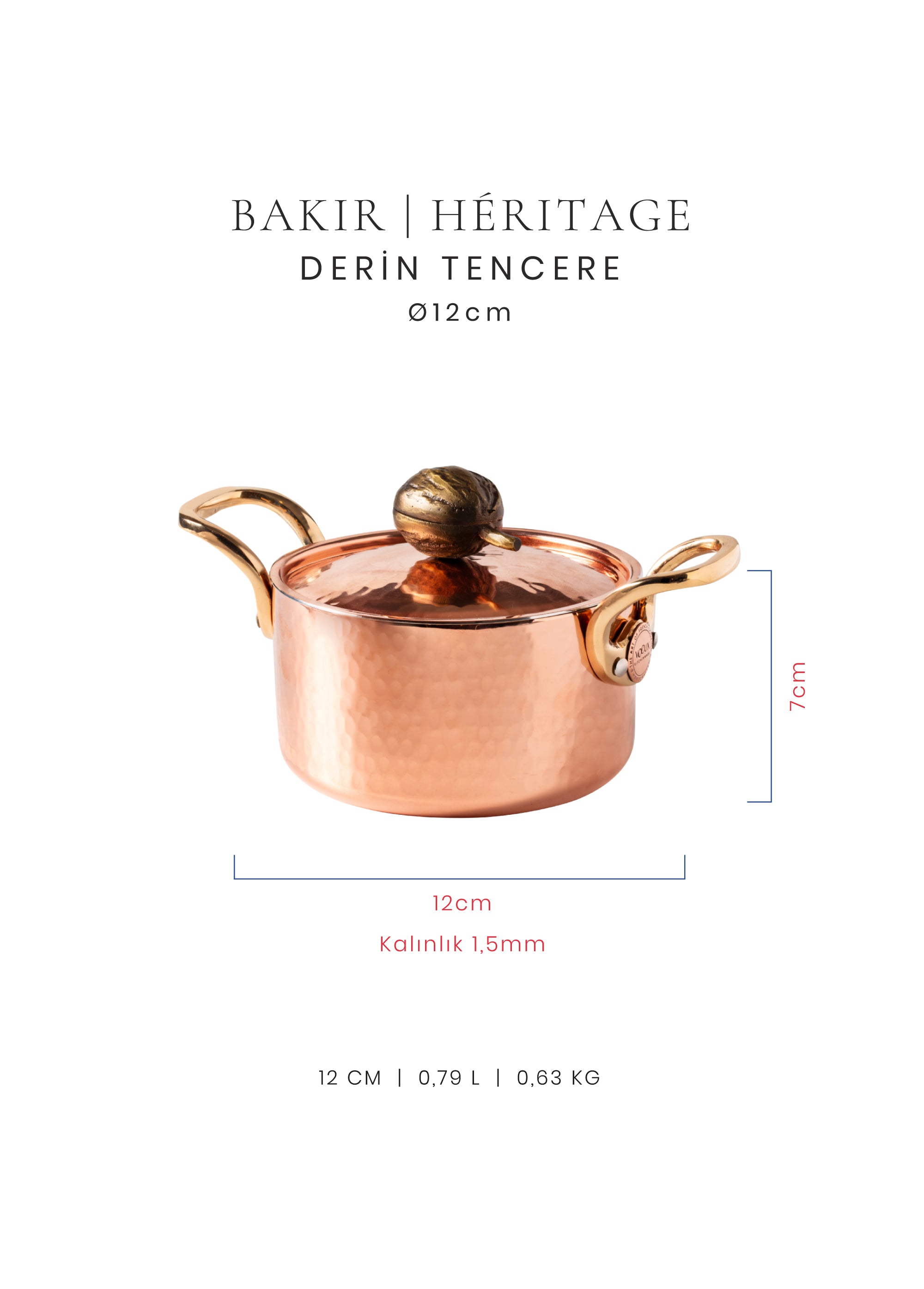 Voeux Derin Tencere - Bakır - Héritage