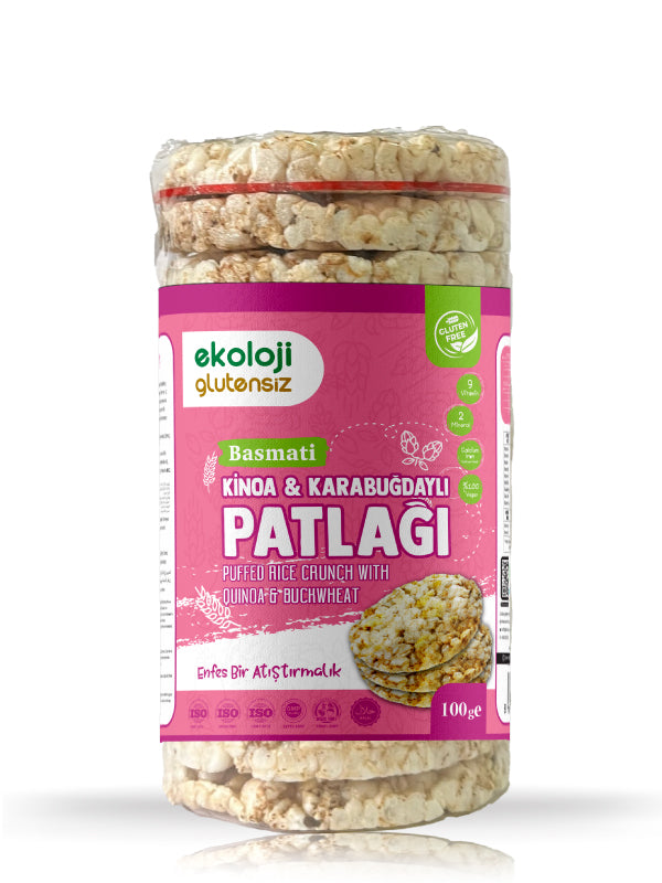 Glutensiz Karabuğday Kinoalı Pirinç Patlağı 100 Gr