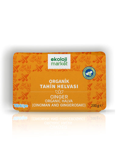 Organik Glutensiz Şekersiz Tahin Helvası Cinger 200 gr