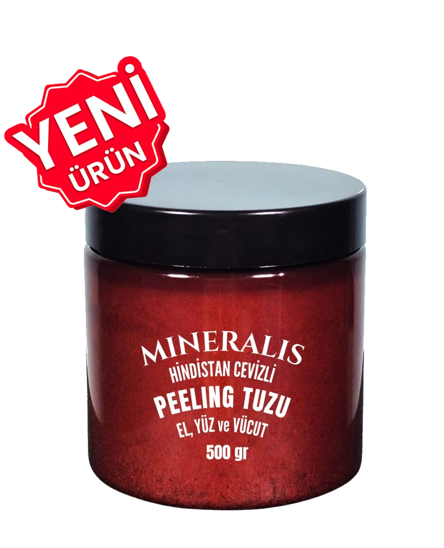 Yeni Ürün - Mineralis 84 Mineralli Peeling Tuzu - Doğal Yağlar ve Özler İçeren Peeling Tuzu 500 gr