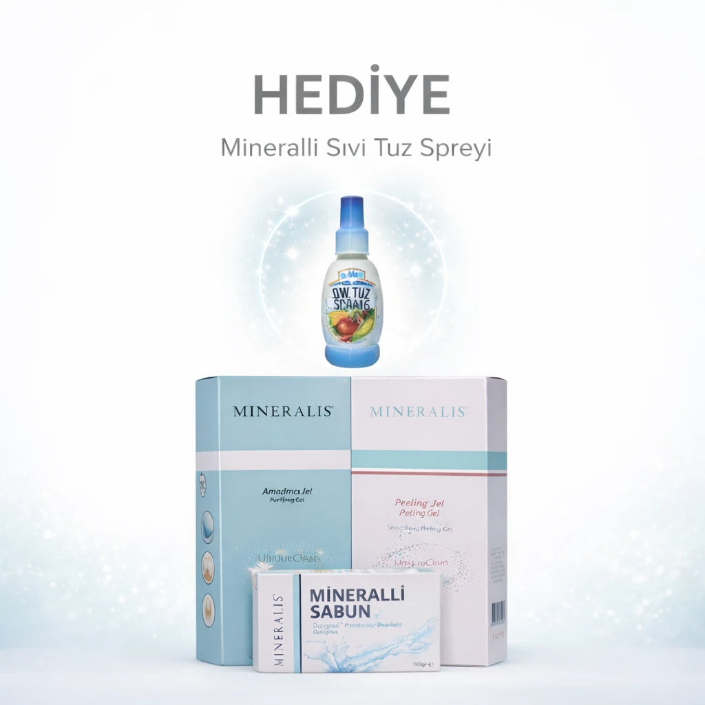 Mineralis Cilt Bakım Onarım ve Güzellik Seti: Cildinize Muhteşem Bir Değişim Yaşatın! **84 Mineralli Sıvı Tuz Sprey hediyeli