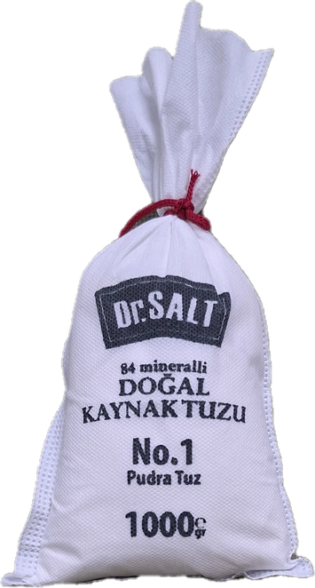 84 Mineralli Doğal Kaynak Tuzu 5 Boyut ve Numara Bez Paket - 1000 Gr.