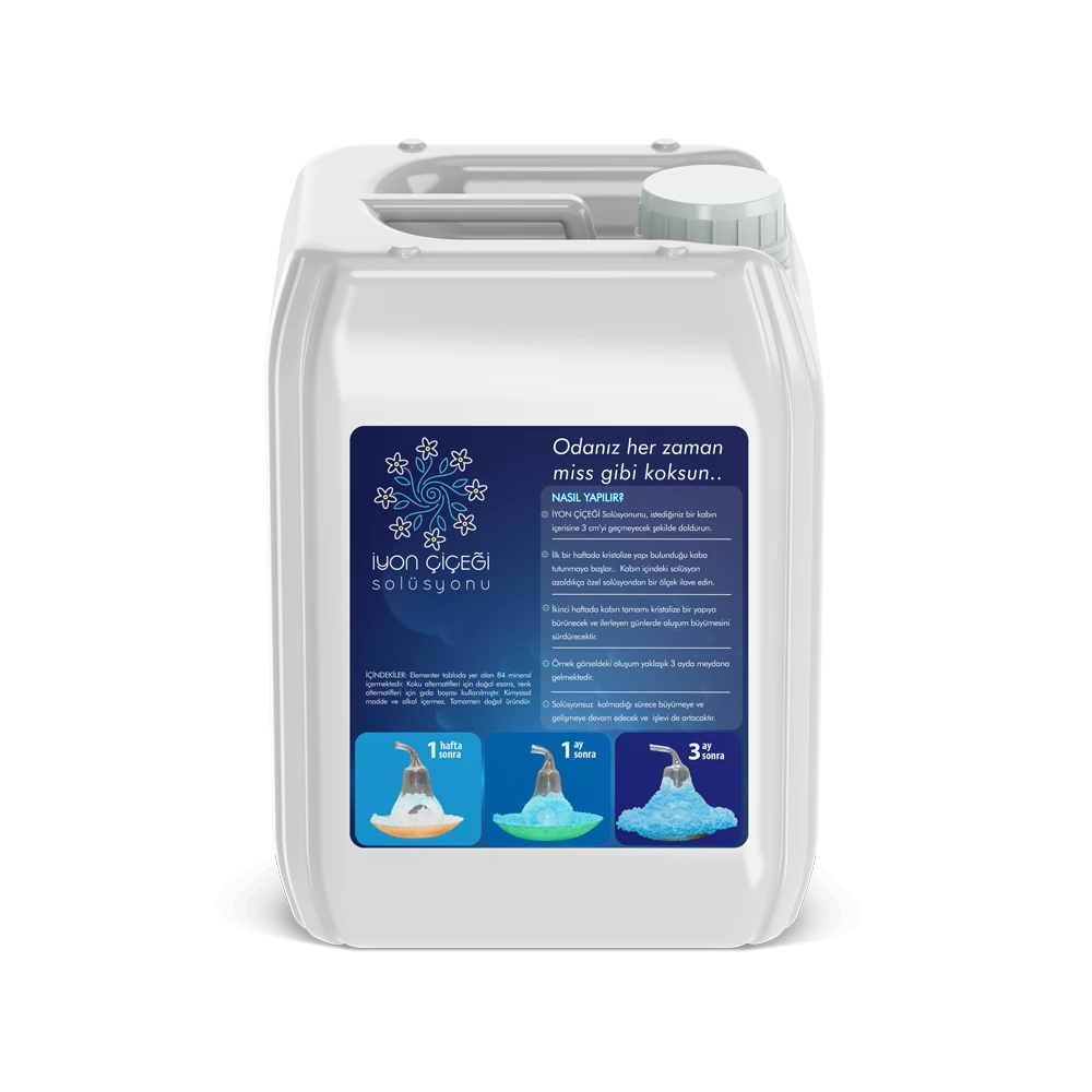 İyon Çiçeği Solüsyonu 5 Litre - 6 Farklı Renk
