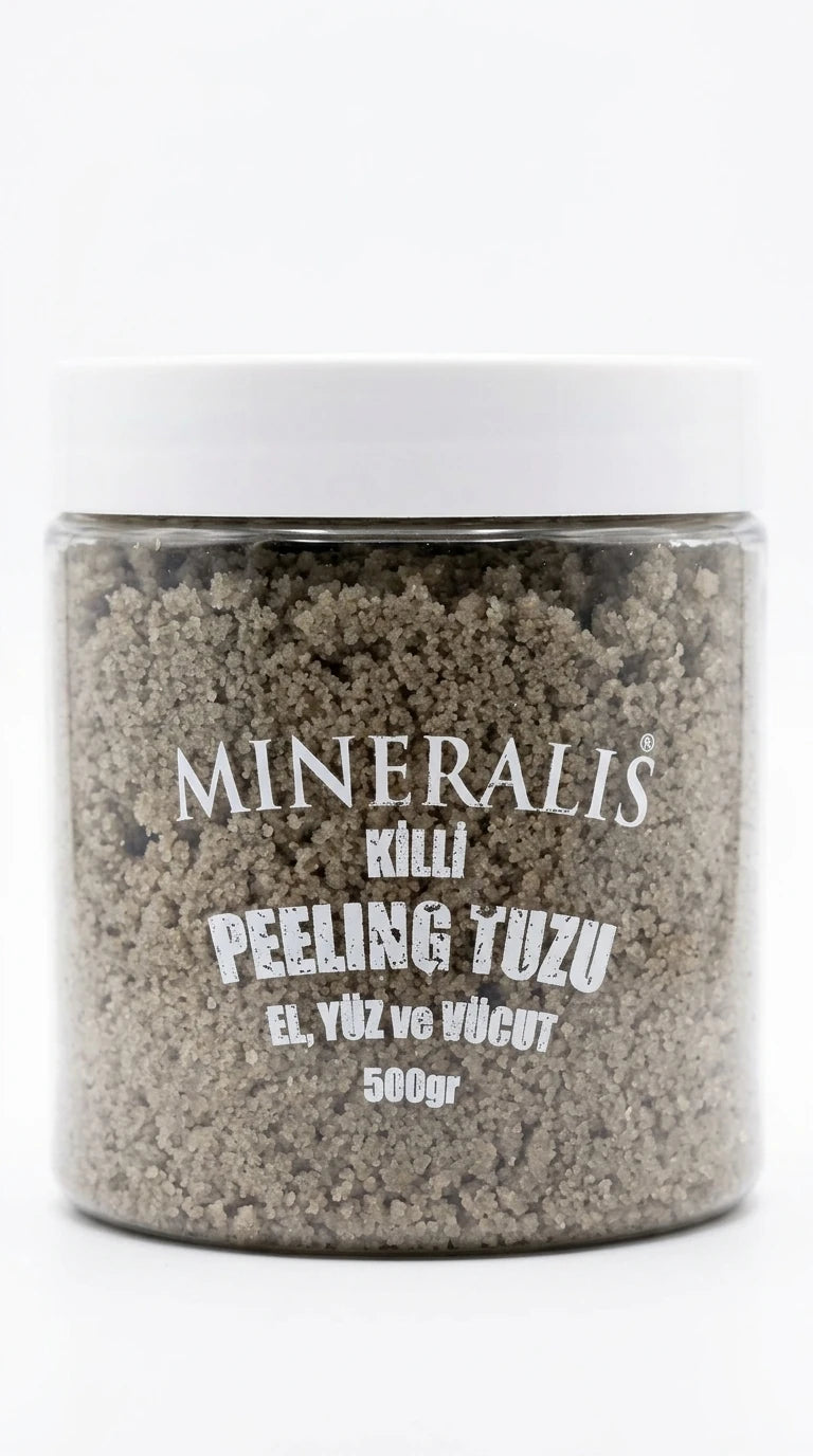 Yeni Ürün - Mineralis® Killi Peeling Tuzu 500 Gr. | Dr.SALT 84 Mineralli El, Yüz ve Vücut Peelingi | Derinlemesine Temizlik ve Yenilenme