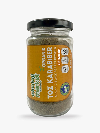 Organik Glutensiz Kavanoz Toz Karabiber 100 gr