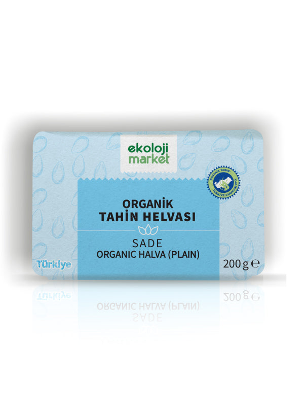 Organik Glutensiz Şekersiz Tahin Helvası Sade 200 gr
