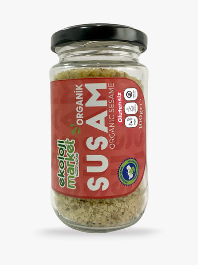 Organik Glutensiz Kavanoz Susam 100 gr