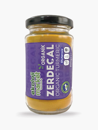 Organik Glutensiz Kavanoz Zerdeçal 100 gr